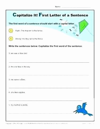 1st Grade Sentence Starters Luxury Free Printable Simple Sentence Worksheets Ucture Worksheet