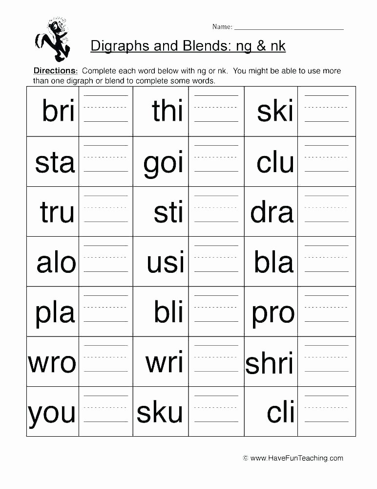 2nd Grade Consonant Blends Worksheets Digraph Blends Worksheets Consonant Blends Worksheets Words