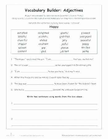 2nd Grade Grammar Worksheets Free Grammar Worksheets for Grade 5