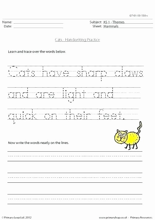 2nd Grade Handwriting Worksheets Pdf First Grade Sentence Writing Worksheets