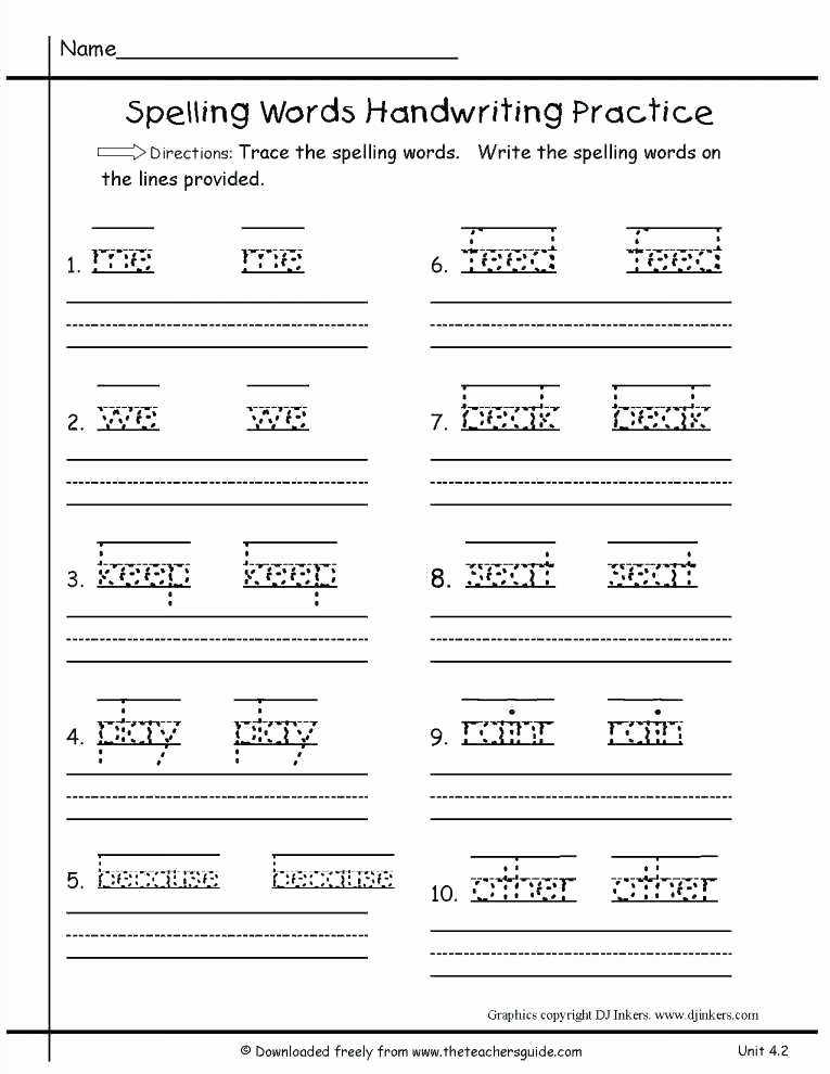2nd Grade Handwriting Worksheets Pdf Handwriting Worksheets for Grade 2 Preschool Hand Lettering