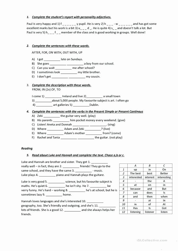2nd Grade Noun Worksheets Irish Grammar Worksheets Worksheet for Beginners Present