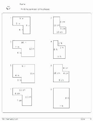2nd Grade Perimeter Worksheets Perimeter Worksheets for 3rd Grade Free