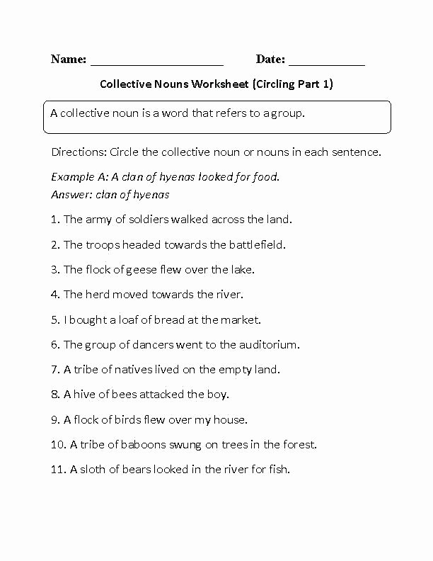 2nd Grade Proper Nouns Worksheet Kinds Of Pronouns Worksheets with Answers