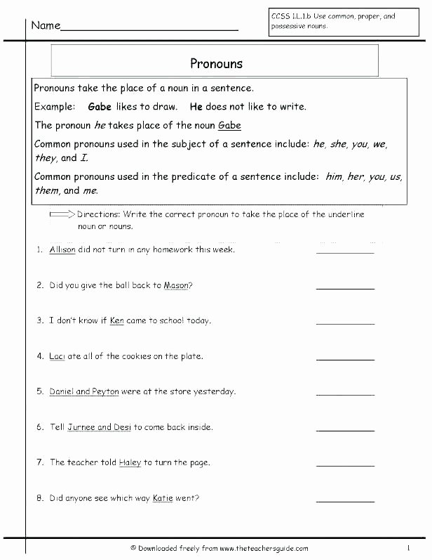 2nd Grade Proper Nouns Worksheet Middle School Noun Worksheets – Odmartlifestyle