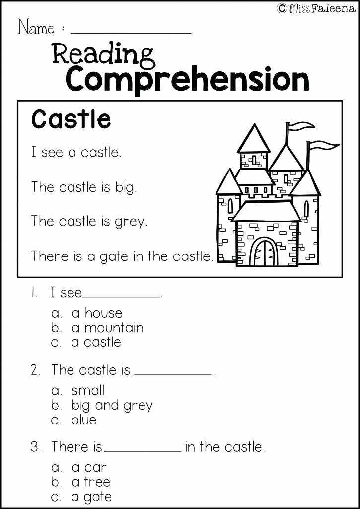 2nd Grade Reading Response Worksheets Free First Grade Prehension Worksheets Mon Core