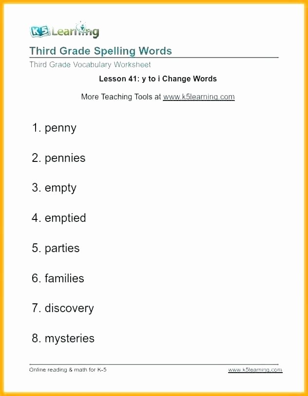 2nd Grade Spelling Words Worksheets Second Grade Spelling Words Worksheets
