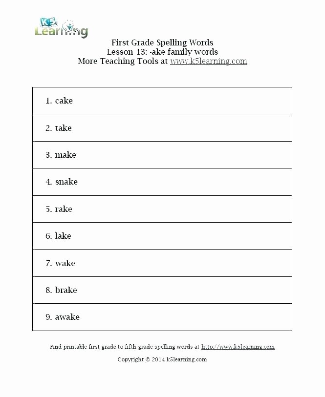 2nd Grade Spelling Worksheets Spelling Worksheets for Grade 2