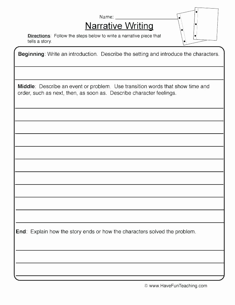 2nd Grade Writing Worksheets Pdf Writing Starters Writing Worksheet for Grades 2 3 Free Grade