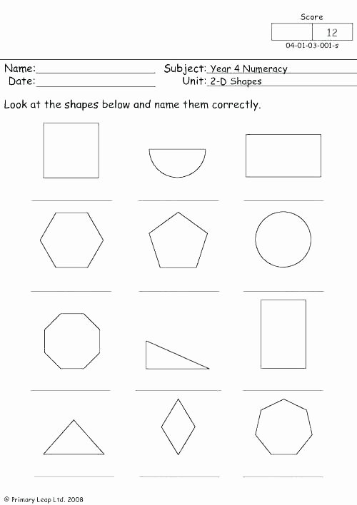 3d Shapes Worksheet Kindergarten Name the Shape Year 2 Worksheet Save Resource Free Printable