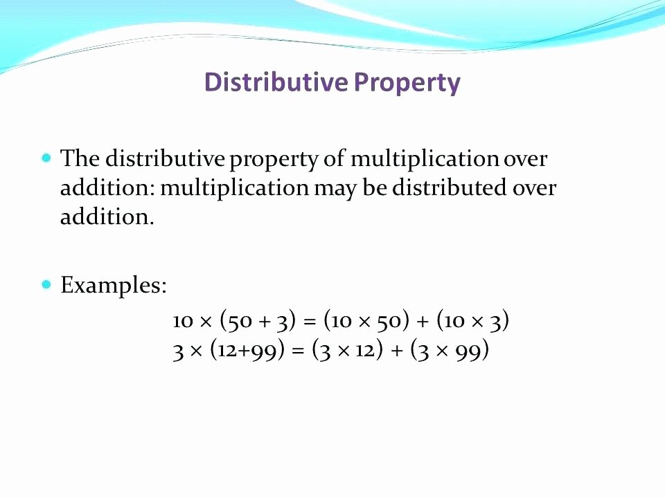 3rd Grade Distributive Property Worksheets Distributive Property Multiplication Worksheets Best