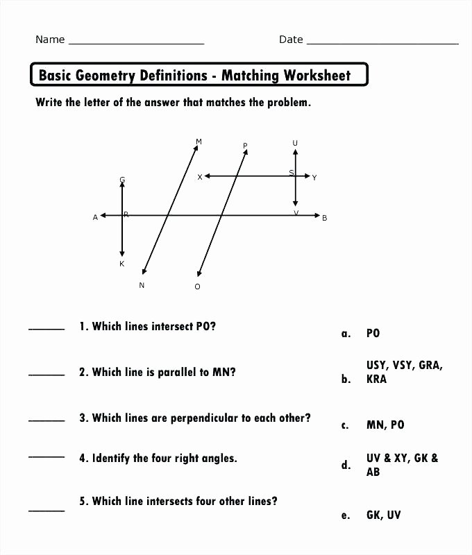 3rd Grade Geometry Worksheets Pdf Lovely Eighth Grade Geometry Worksheets Naming Angles Geometry
