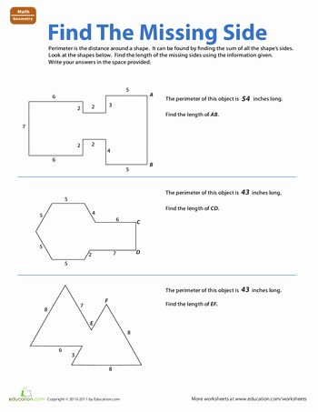 3rd Grade Perimeter Worksheets Perimeter Of A Rectangle – Balancing Equations Worksheet