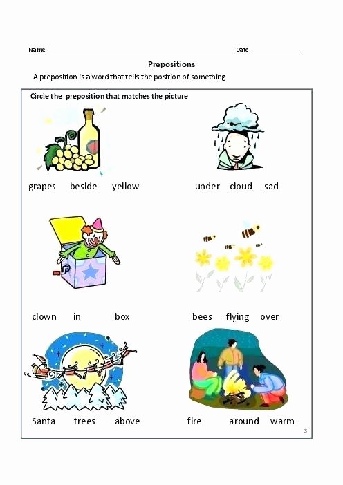 3rd Grade Preposition Worksheets Collection Free Printable Science Worksheets for Grade