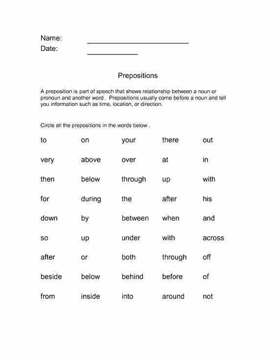 3rd Grade Preposition Worksheets Using Prepositions Exercises S T A N L E Y Preposition