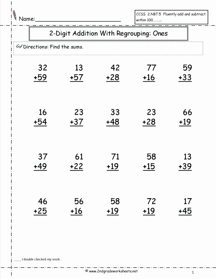 3rd Grade Regrouping Worksheets Grade Math Worksheets Subtraction with Borrowing Addition