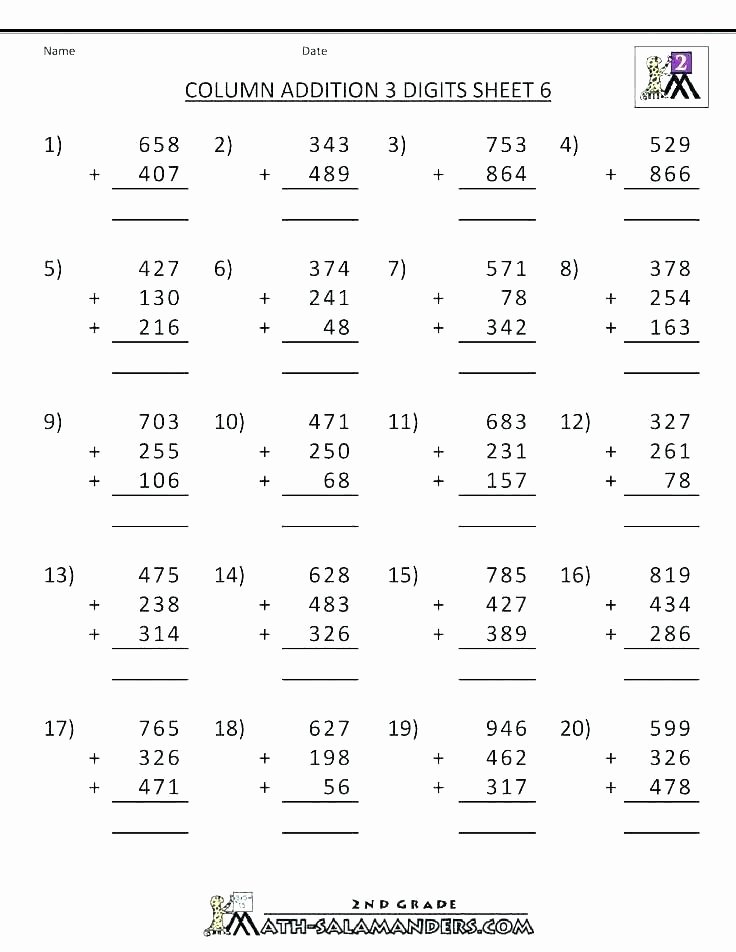 3rd Grade Regrouping Worksheets Third Grade Math Practice Worksheets
