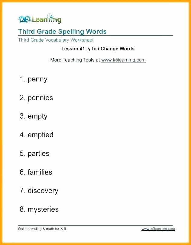 3rd Grade Spelling Worksheets Pdf Worksheets for Lessons Grade 9 Vocabulary 3 Worksheet