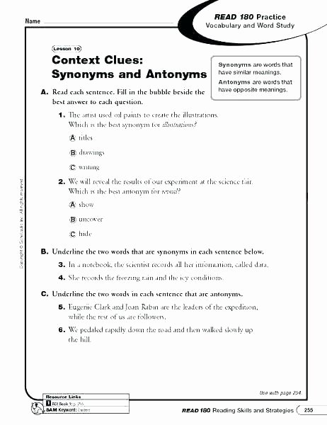 3rd Grade Vocabulary Worksheets Pdf Context Clues Worksheets 3rd Grade – Letseatapp