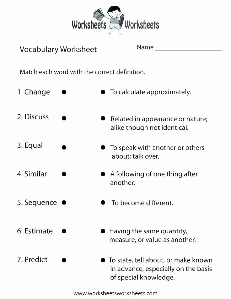 3rd Grade Vocabulary Worksheets Pdf Free 3rd Grade Reading Worksheets Vocabulary Worksheets for