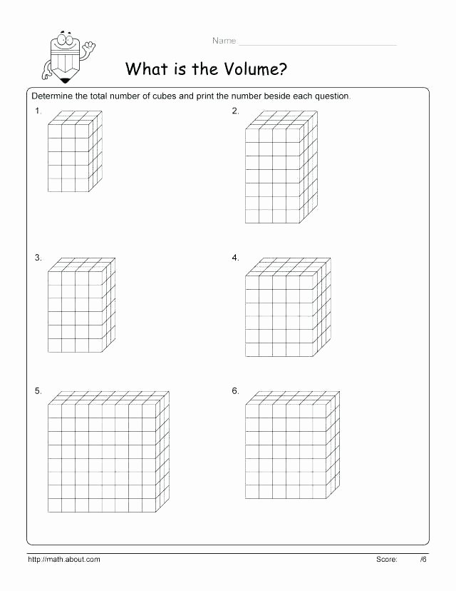3rd Grade Volume Worksheets Math Geometry Cube Volume Worksheets Worksheet 1 Grade 3d