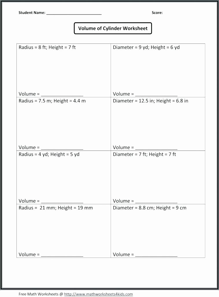 3rd Grade Volume Worksheets Volume Worksheets Grade 8th Math Exponents Printable with