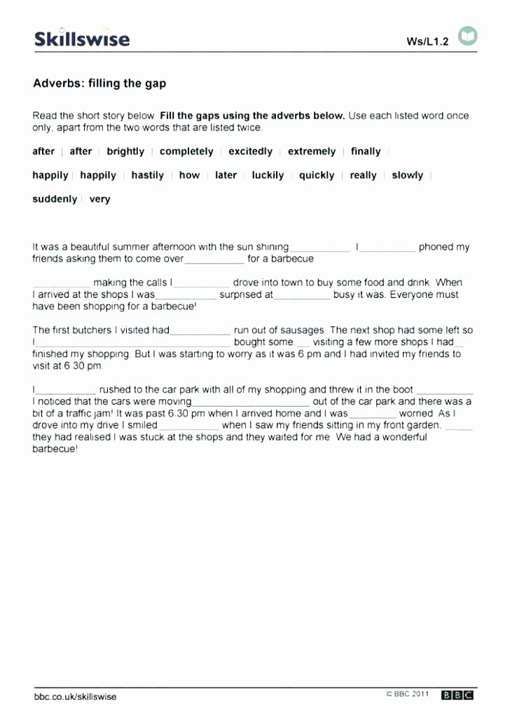 4th Grade Adverb Worksheets Adjectives and Adverbs Worksheets Adjective Adverb Worksheet