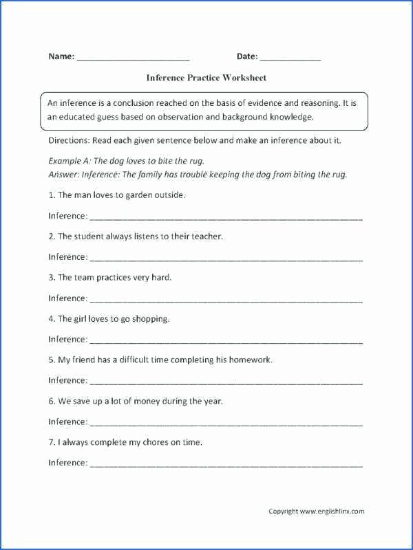 4th Grade Inferencing Worksheets Inference Worksheets 9th Grade Core Skills Reading