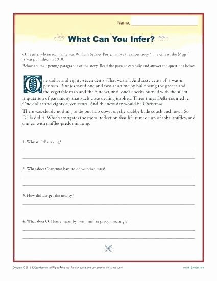 4th Grade Inferencing Worksheets What Can You Infer High School Inference Worksheets Making