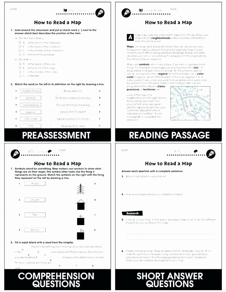 4th Grade Map Skills Worksheets Free Printable Map Skills Worksheets for First Grade