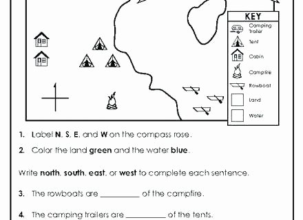 4th Grade Map Skills Worksheets Second Grade Map Skills Worksheets