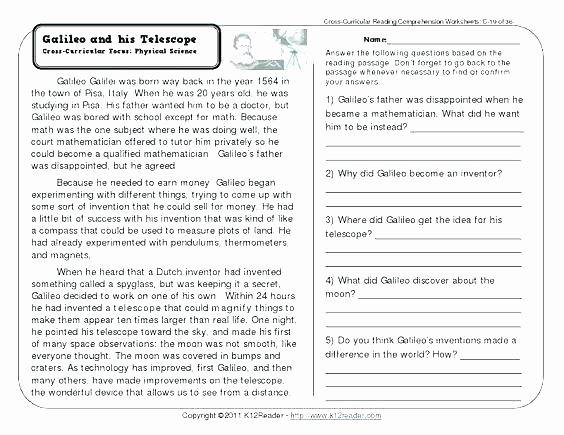 4th Grade Reading Response Worksheets Grade 5 Literacy Worksheets