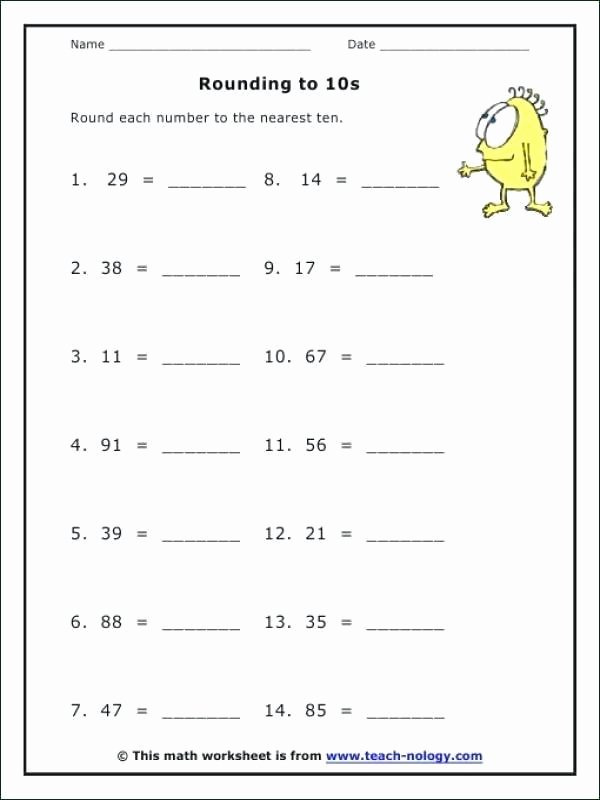 4th Grade Rounding Worksheets Easy Rounding Worksheets