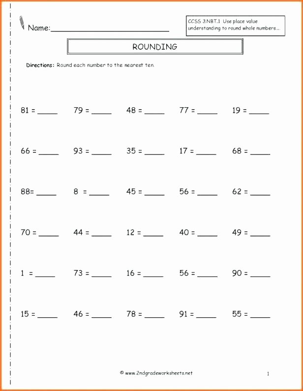 4th Grade Rounding Worksheets Fourth Grade Rounding Worksheets