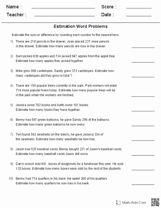 4th Grade Rounding Worksheets Rounding to the Nearest Ten Worksheets for 2nd Grade – Trubs