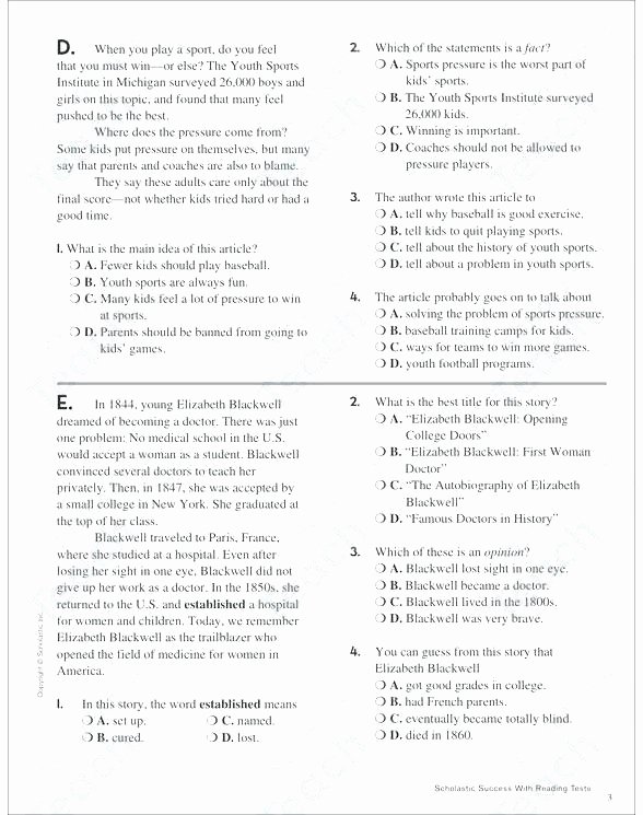 4th Grade Sequencing Worksheets Conflict Worksheets