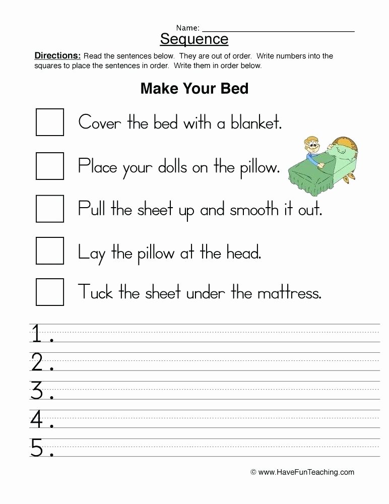 4th Grade Sequencing Worksheets Fun Worksheets for Grade 3