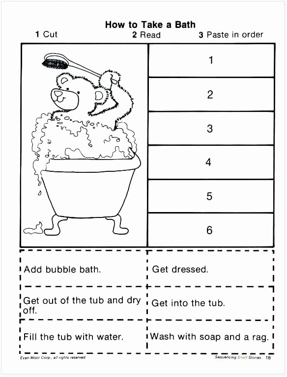 4th Grade Sequencing Worksheets Sequencing events Worksheets for Grade 3