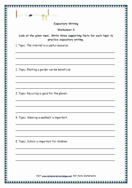 4th Grade Writing Worksheets Pdf Awesome Our 5 Favorite Grade Writing Worksheets Worksheet for 1