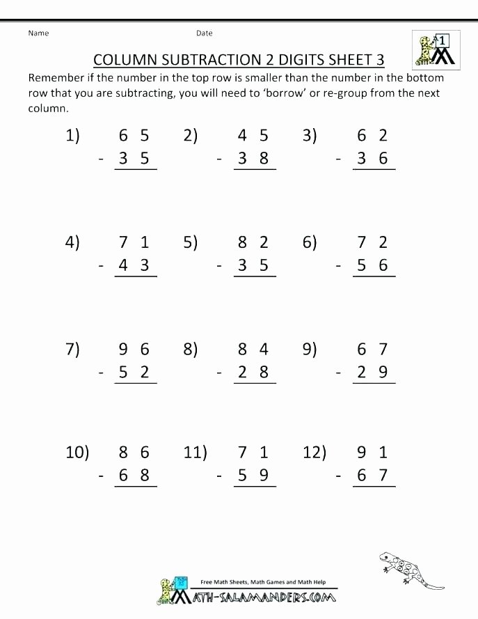 5 Digit Addition with Regrouping Double Digit Addition without Regrouping Worksheets