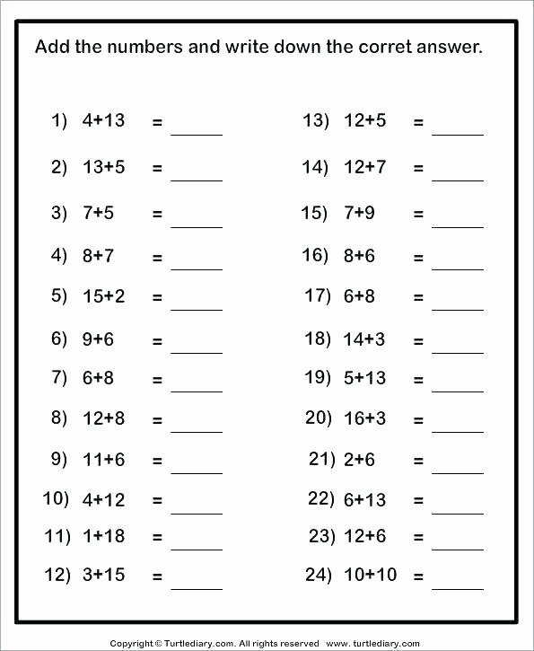 5 Digit Addition with Regrouping Maths 2 Digit Addition Worksheets 1 Math without Regrouping
