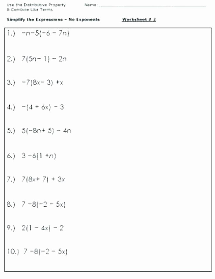 5th Grade Algebraic Expressions Worksheets Numerical Expression Worksheets 5th Grade Writing Numerical