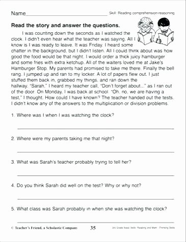 5th Grade Main Idea Worksheets Reading Worksheets Grade 5
