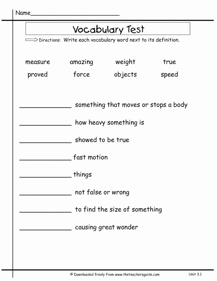 5th Grade Vocabulary Worksheets Pdf 008 5th Grade Vocab Worksheets Math Vocabulary Pdf Printable