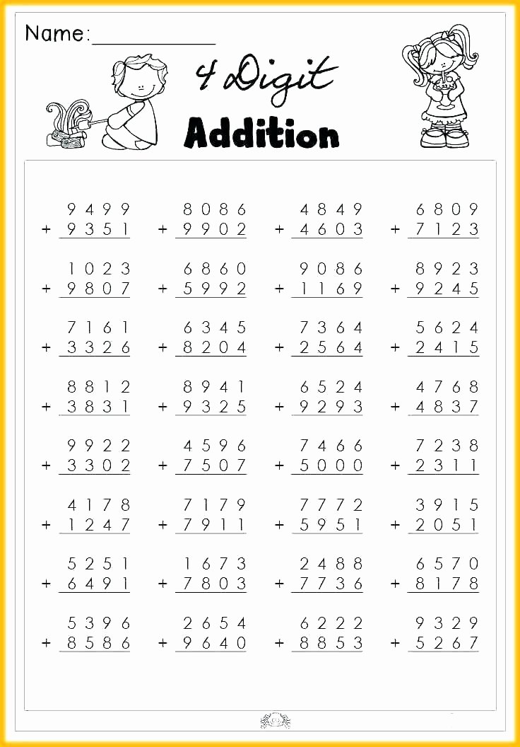 6 Digit Subtraction Worksheets 5 Digit Subtraction with Regrouping – Paperandcotton