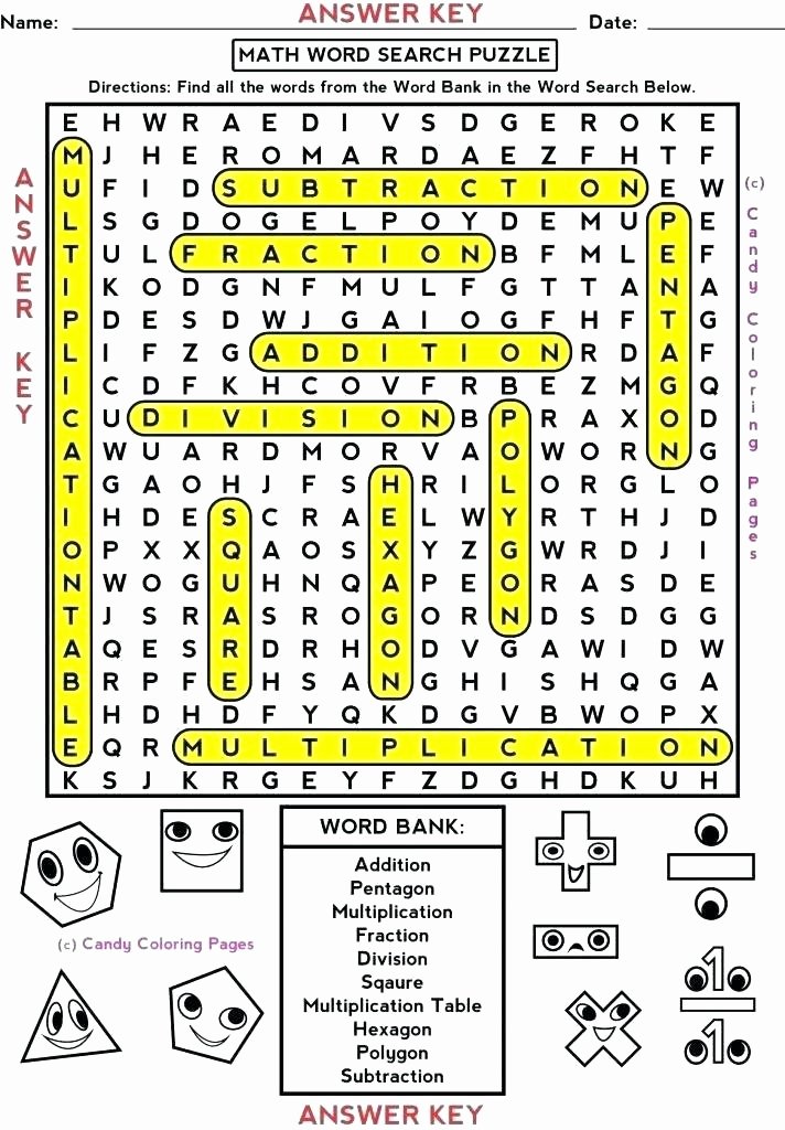 6th Grade Math Crossword Puzzles Crossword Puzzles Printable Word Puzzle Worksheet Sports