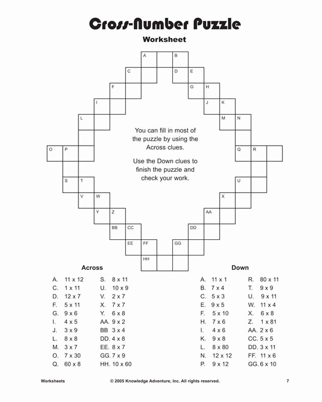 6th Grade Math Puzzles Pdf Math Puzzle Worksheets Grade 7