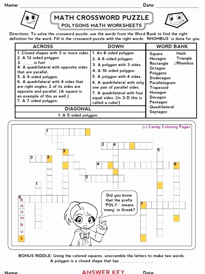 6th Grade Math Puzzles Worksheets 6th Grade Math Puzzle Worksheets