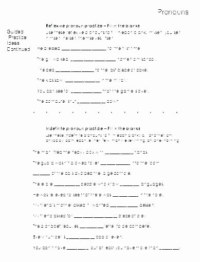 6th Grade Pronoun Worksheets Subject Pronoun Worksheets for Grade 2