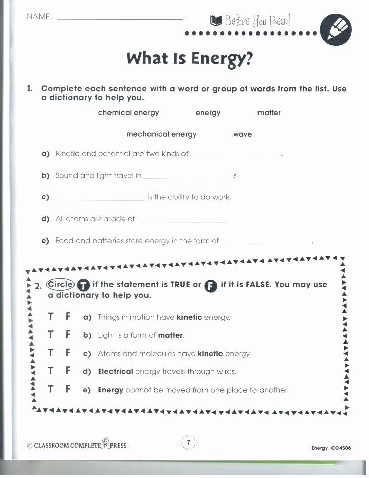6th Grade Science Energy Worksheets F if 4 Worksheet Lovely Science Energy Worksheets